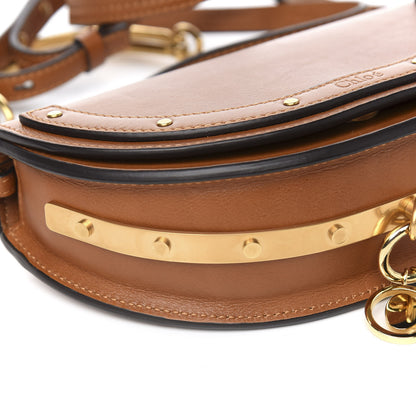 Chloe Calfskin Small Nile Bracelet Minaudiere Bag Caramel 7 of 8