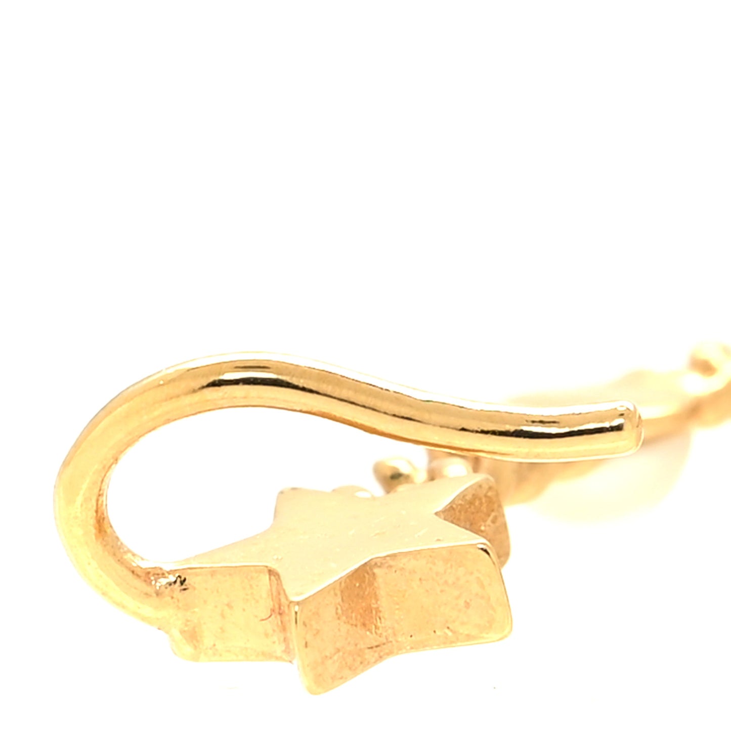 Pearl Danseuse Etoile Chain Dangle Earring Gold