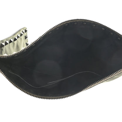 Valentino Garavani Nylon Rockstud Zip Pouch Army Green 7 of 13