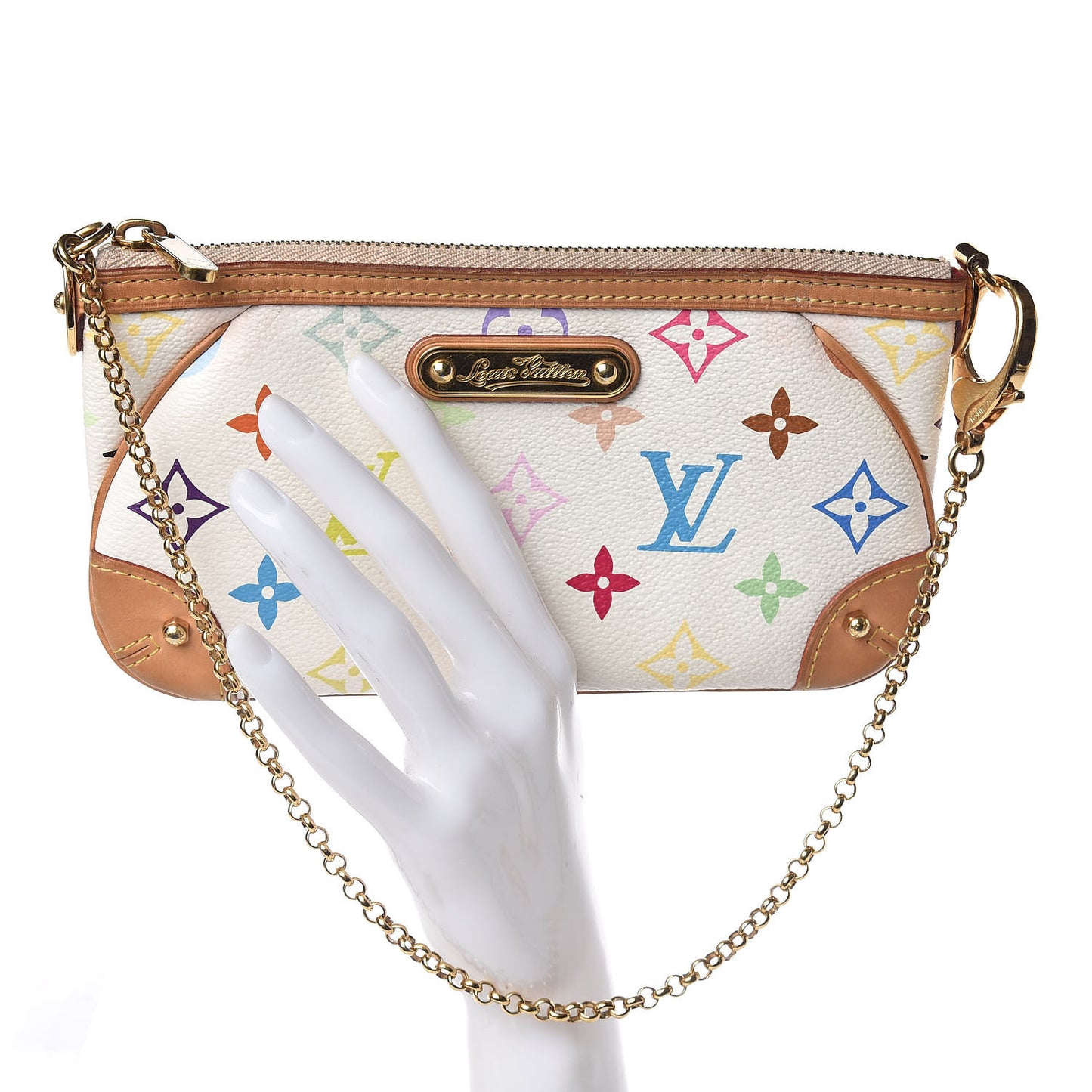 Monogram Multicolor Pochette Milla MM White