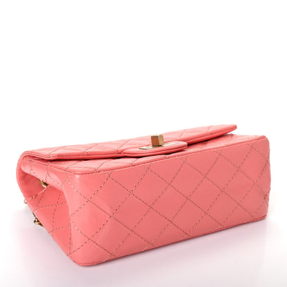 Chanel Aged Calfskin Quilted 2.55 Reissue Mini Flap Coral 3 of 4