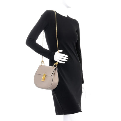 Chloe Grained Lambskin Drew Shoulder Bag Motty Grey 2 of 6