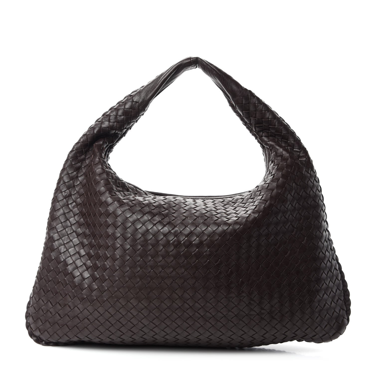 Bottega Veneta Nappa Intrecciato Large Veneta Hobo Ebano 1 of 12