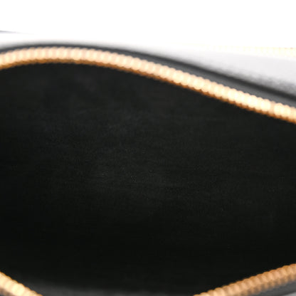 Christian Dior Grained Calfskin Caro Double Pouch Black 5 of 9