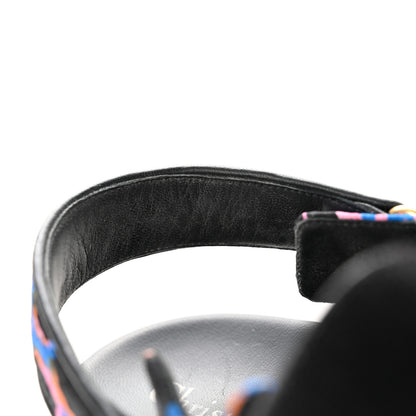 Christian Dior Technical Fabric Mizza Print DiorAct Sandals 39.5 Multicolor 10 of 12