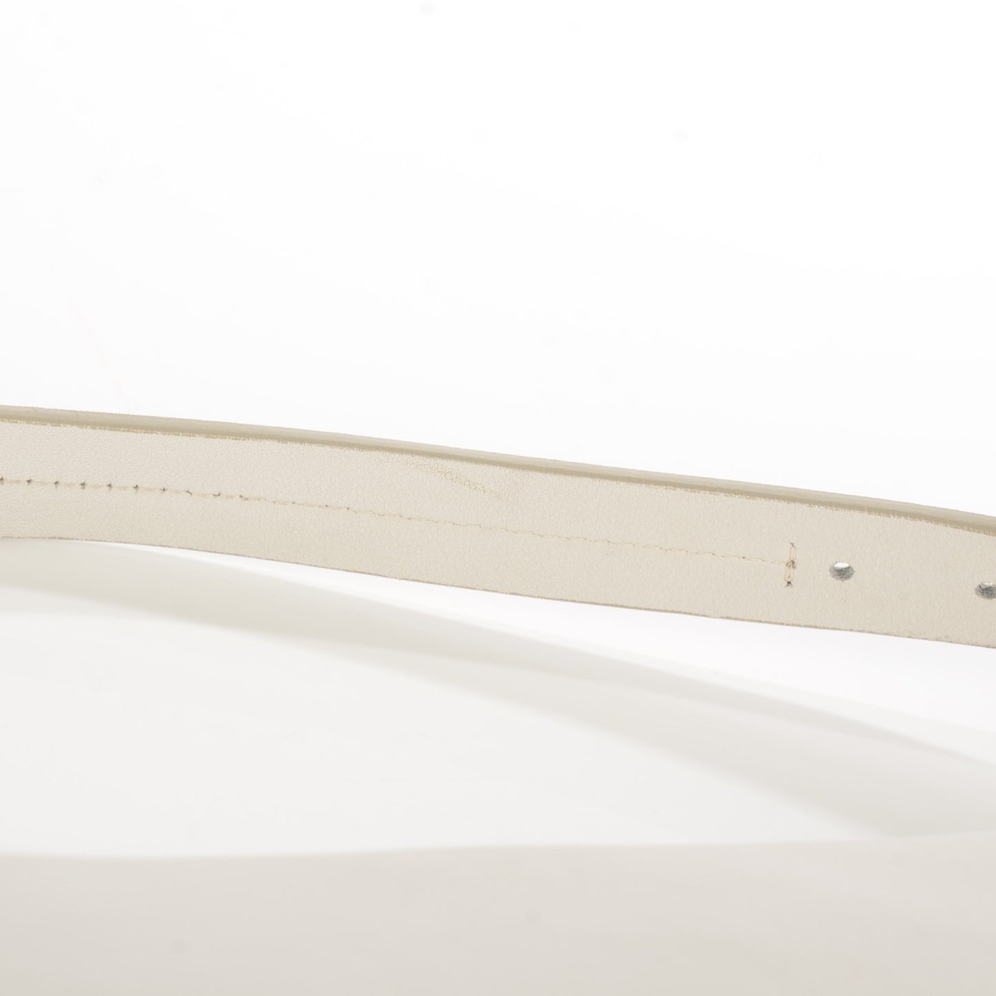 Calfskin Large Clasp Shoulder Bag White
