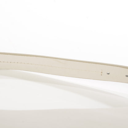 Celine Calfskin Large Clasp Shoulder Bag White 5 of 11