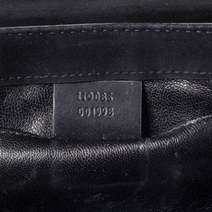 Gucci Suede Studded Horsebit Clutch Bag Black 8 of 10