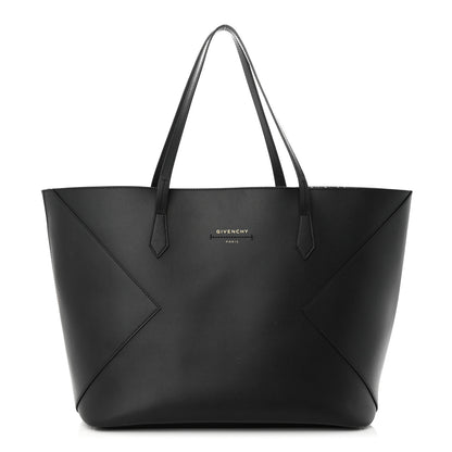 Givenchy Smooth Calfskin Wing Shopper Tote Black White 3 of 12