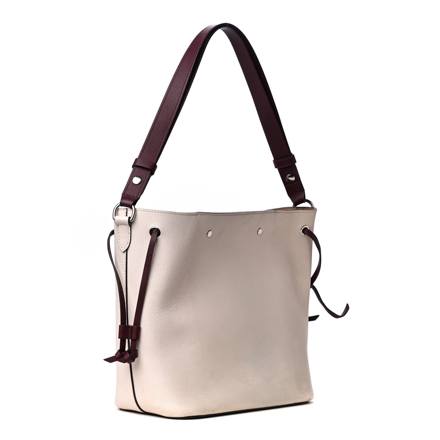 Louis Vuitton Calfskin Lockme Bucket Soie Quartz Calla 2 of 4