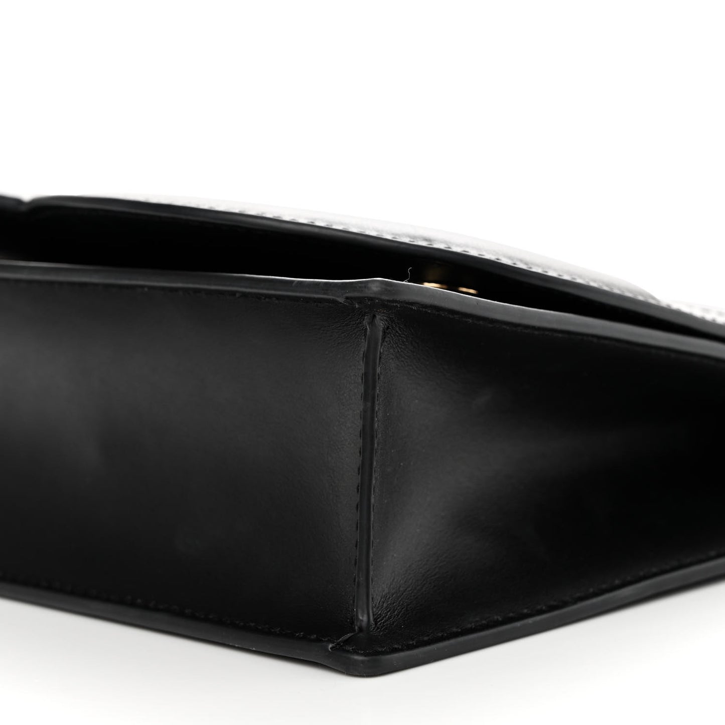 Calfskin DG Logo Flap Crossbody Bag Black