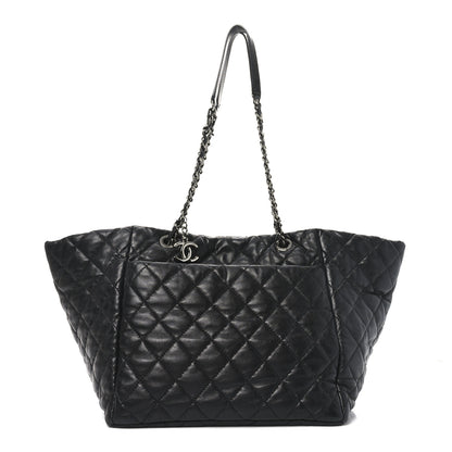 Chanel Lambskin Quilted Week End on Mars Tote Black 1 of 11