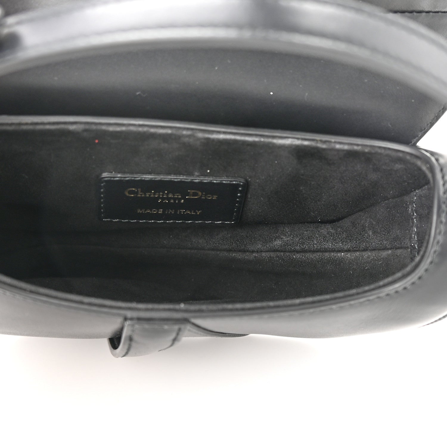 Christian Dior Calfskin Mini Saddle Bag Black 5 of 10