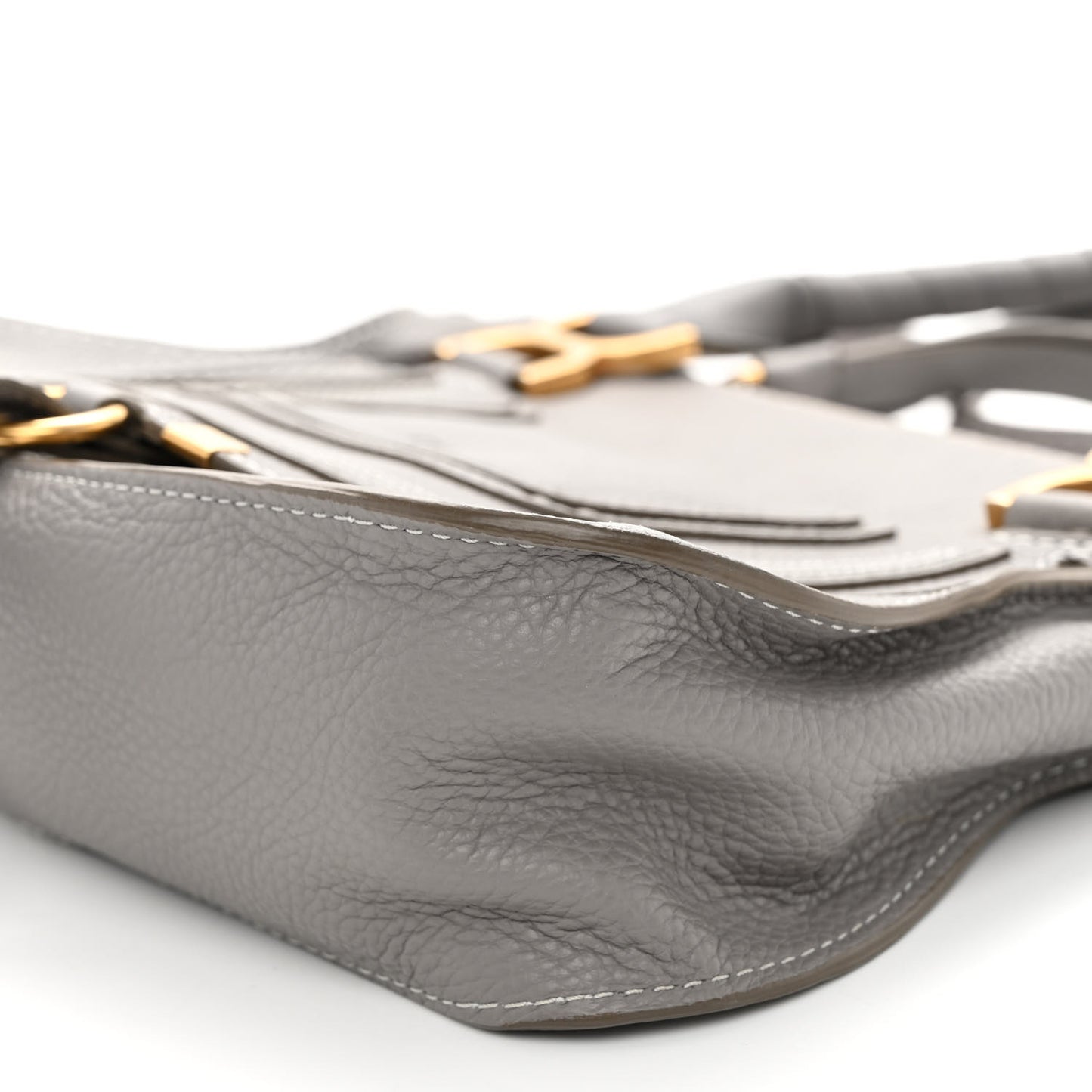 Calfskin Small Marcie Satchel Cashmere Grey