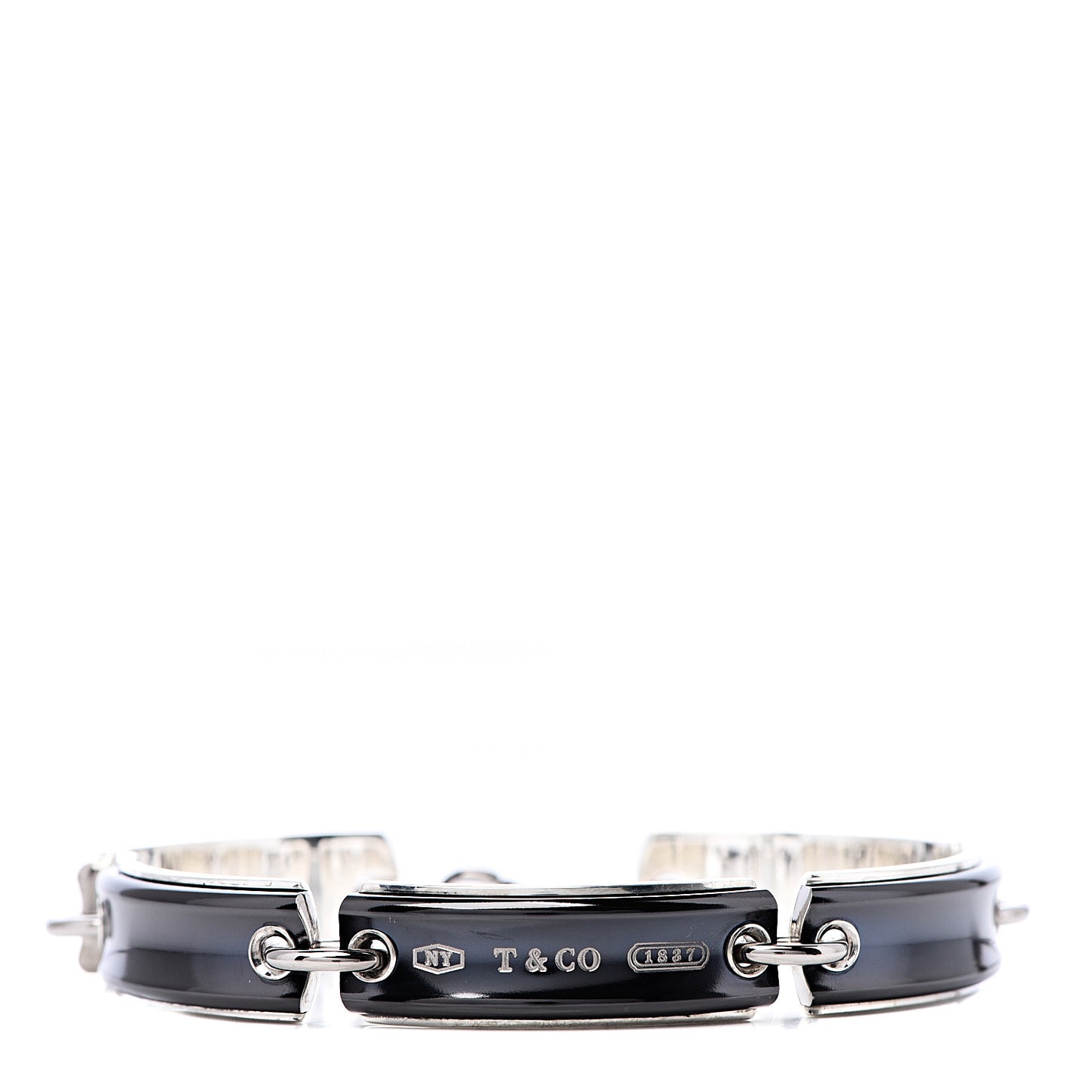 Sterling Silver Titanium Link 1837 ID Bracelet