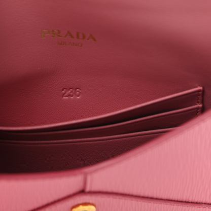 Prada Vitello Move Envelope Wallet Geranio 7 of 7