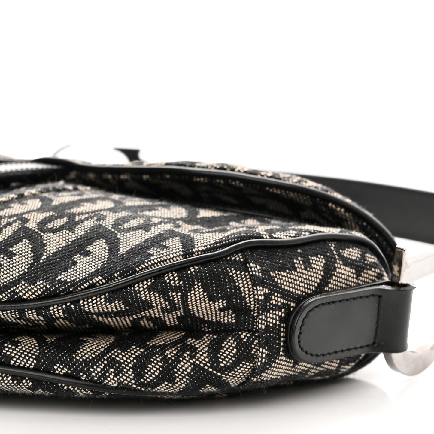 Monogram Saddle Bag Black
