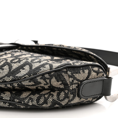Christian Dior Monogram Saddle Bag Black 10 of 11