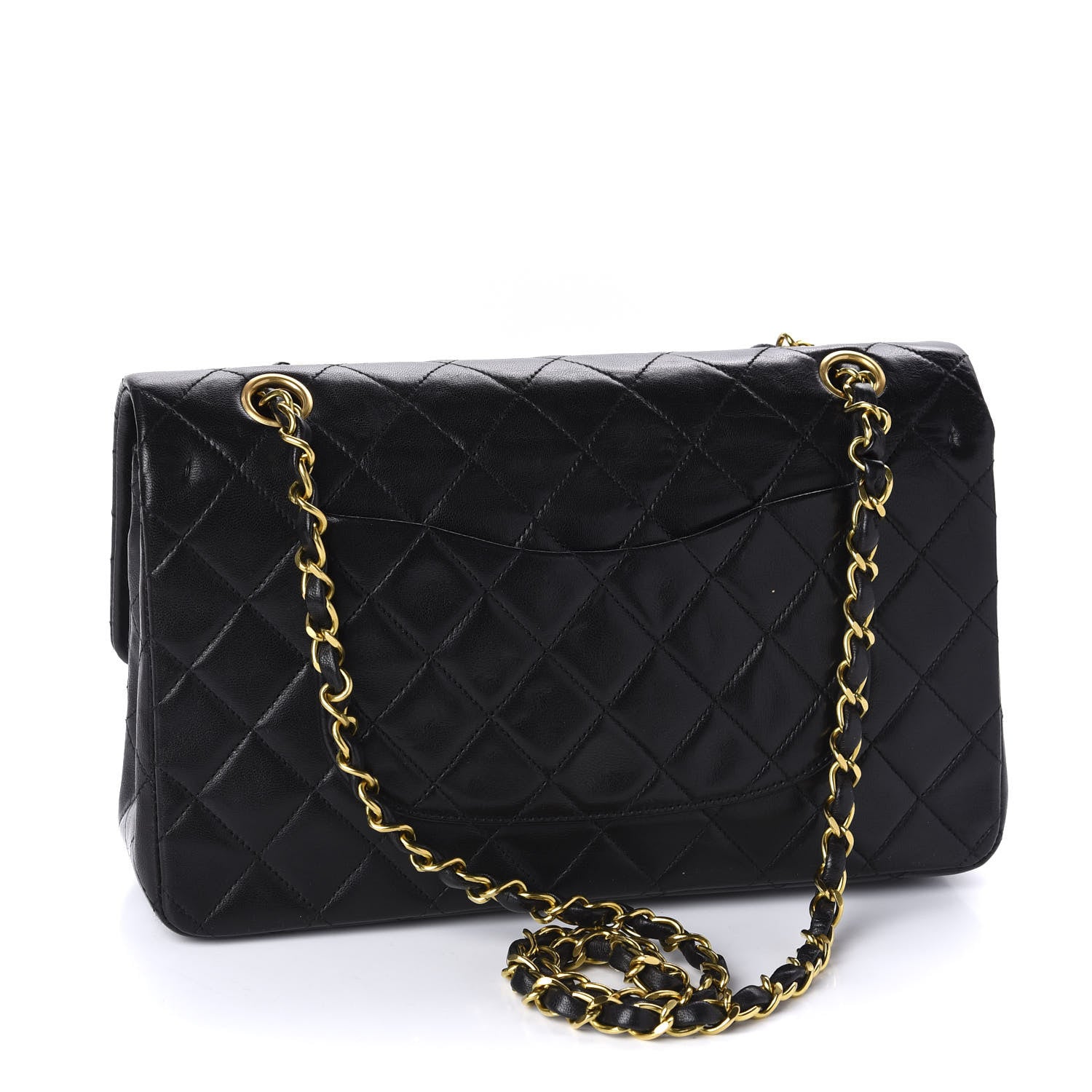 Chanel Lambskin Quilted Medium Double Flap Black 4 of 11