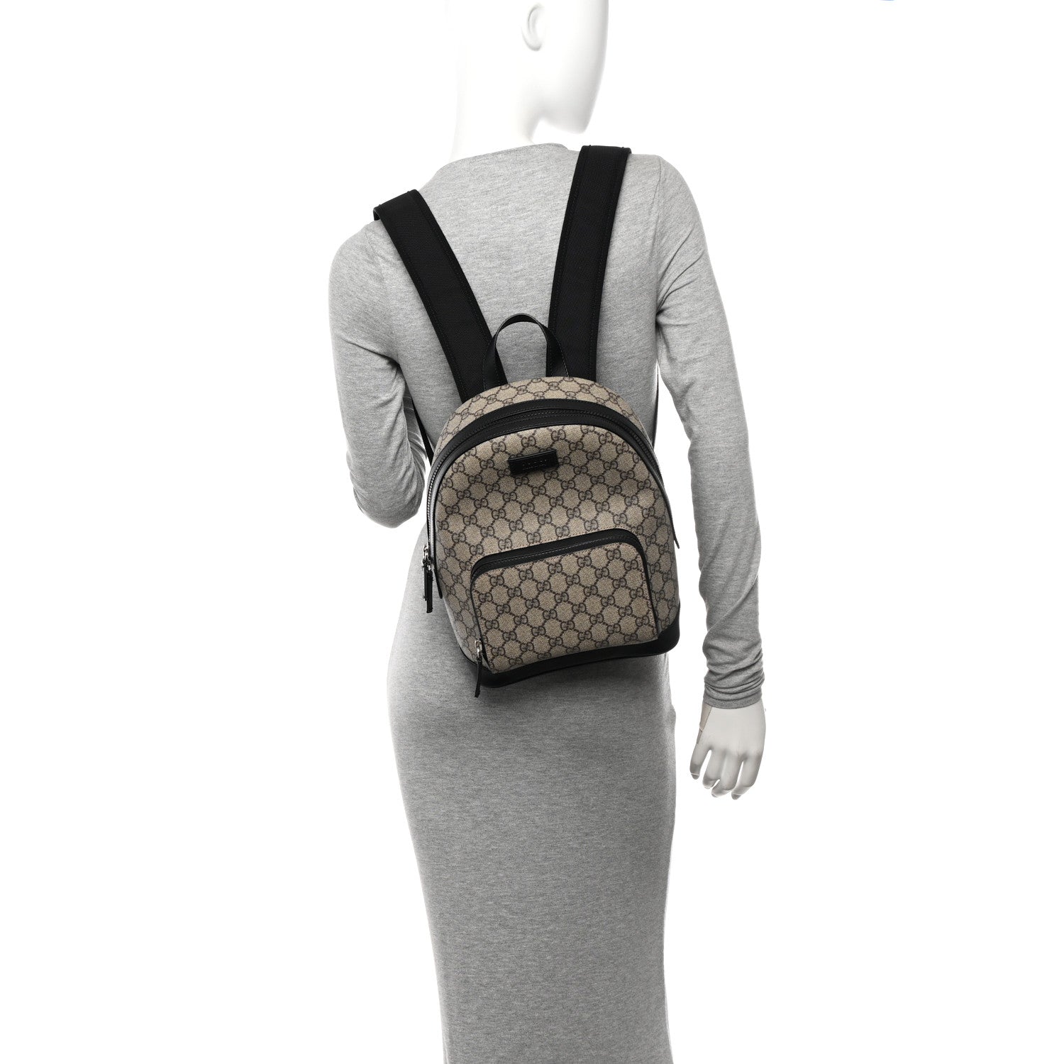 Gucci GG Supreme Monogram Small Eden Day Backpack Black 2 of 10