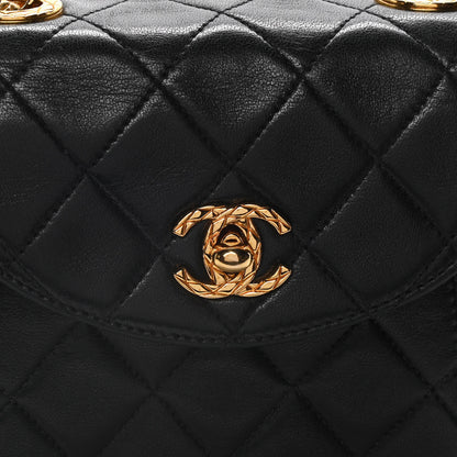 Chanel Lambskin Quilted Mini Square Flap Black 8 of 11