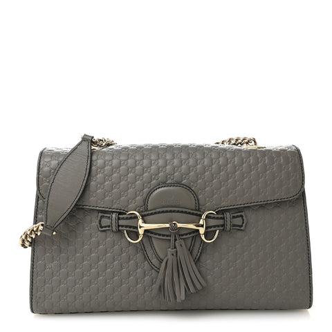 Soft Microguccissima Medium Emily Chain Shoulder Bag Loess