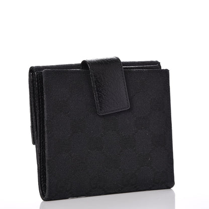 Gucci Monogram Studded French Flap Wallet Black 3 of 7