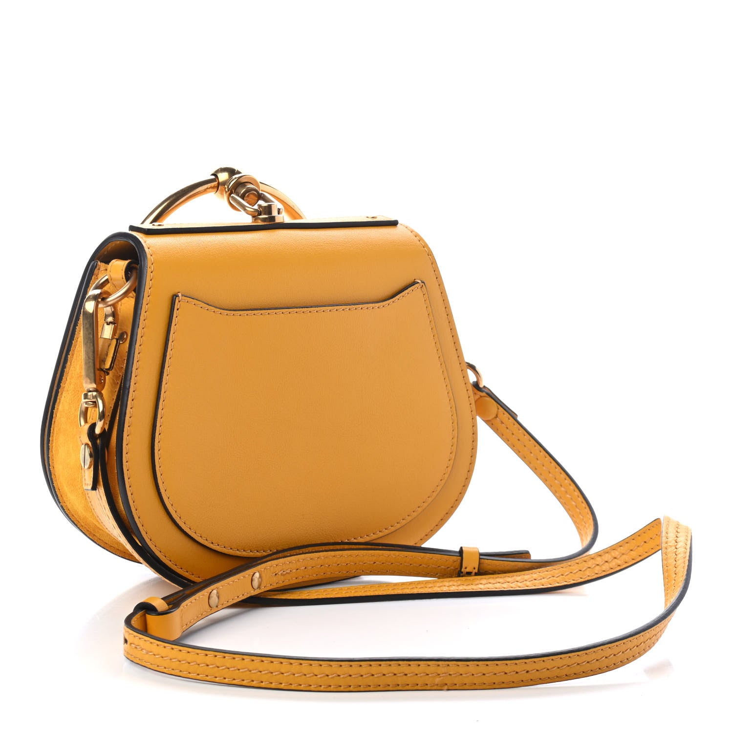 Chloe Calfskin Suede Small Nile Bracelet Bag Dark Ochre 2 of 4