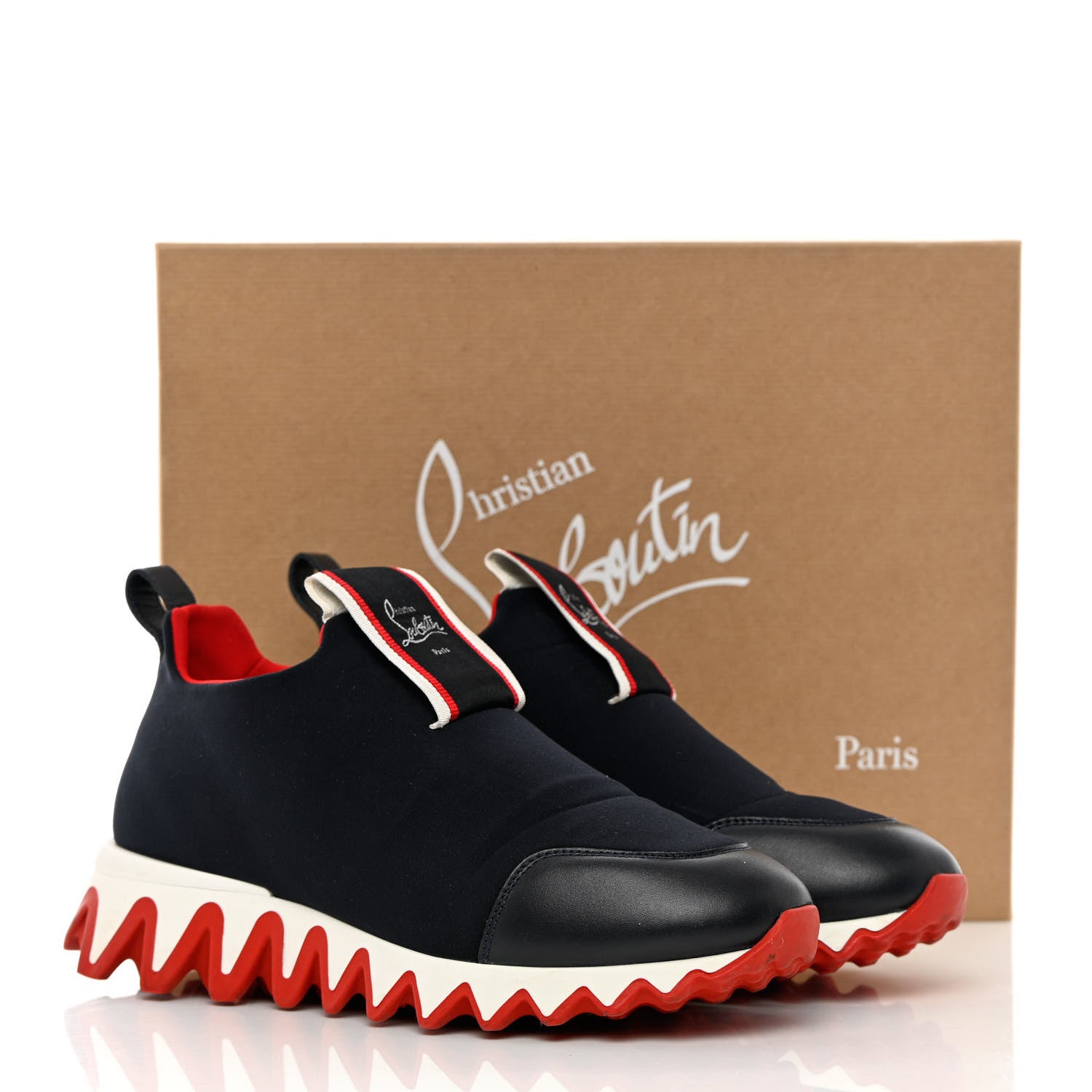 Christian Louboutin Neoprene Tiketa Flat Sneakers 39 Black 13 of 13