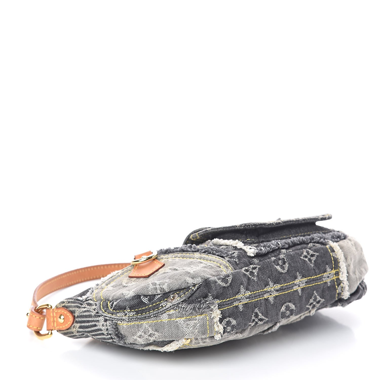 Louis Vuitton Denim Patchwork Pouchy Grey 4 of 9
