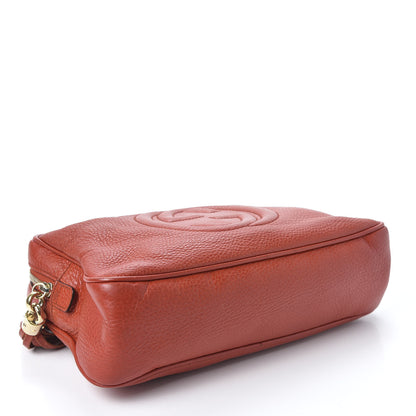 Gucci Pebbled Calfskin Small Soho Bowler Tabasco Red 3 of 9