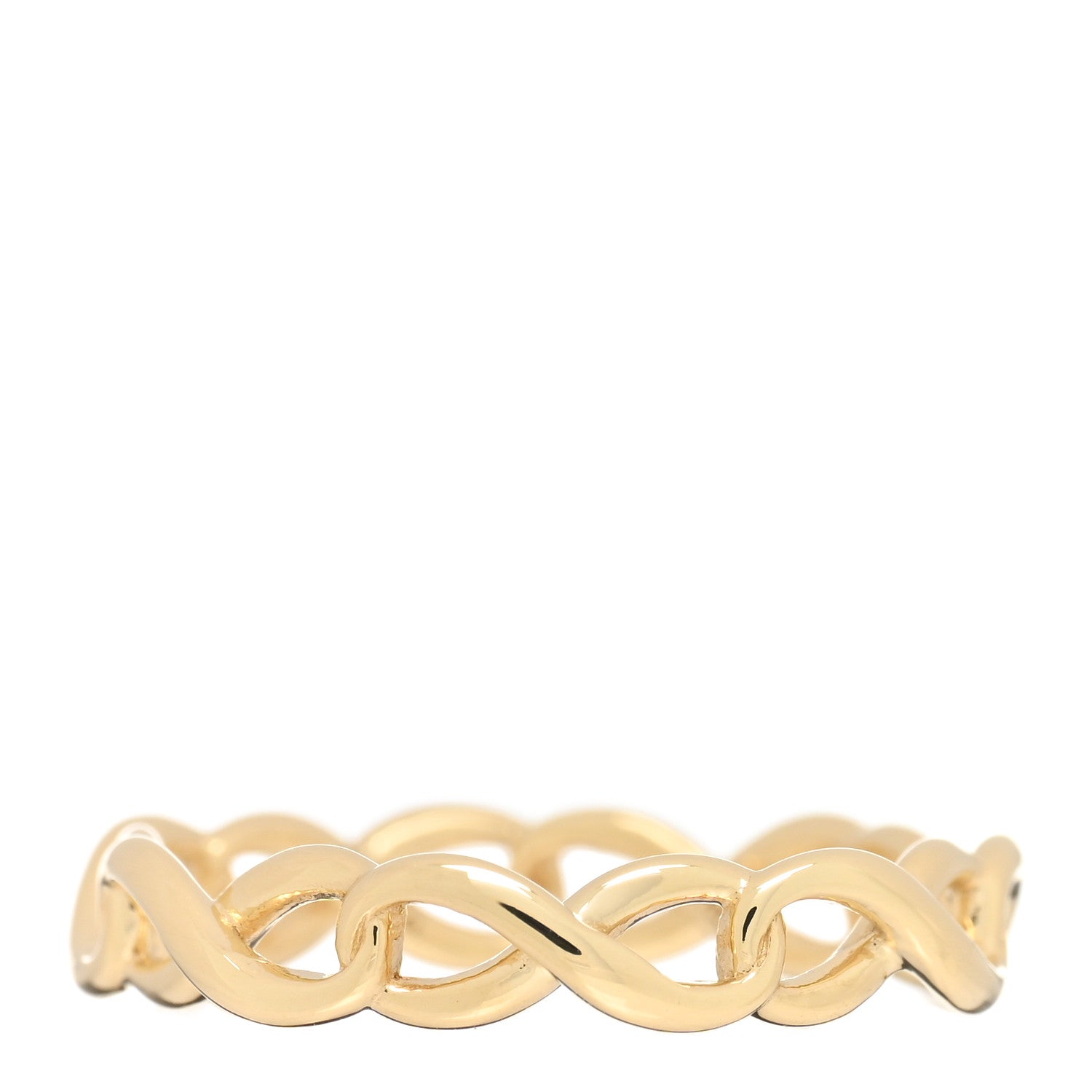 Tiffany 18K Yellow Gold Narrow Infinity Band Ring 52 6 1 of 4