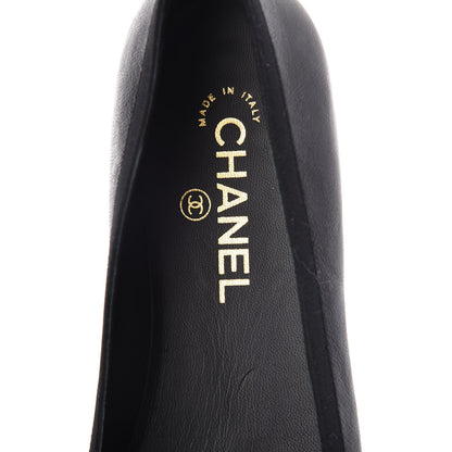 Chanel Lambskin Camellia Mocassin Loafers 37 Dark Grey 7 of 9