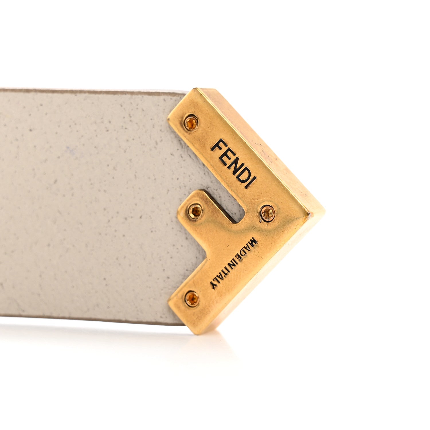 Fendi Cuoio Romano F logo Belt Tortora 6 of 6