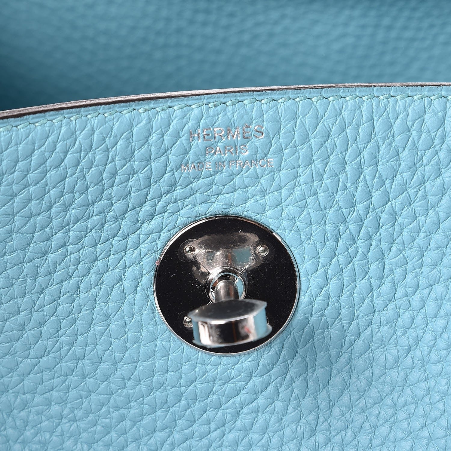 Hermes Taurillon Clemence Lindy 26 Bleu Atoll 6 of 7