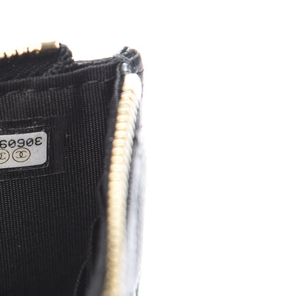 Chanel Caviar Quilted French New Wave Flat Wallet Pouch Black 7 of 8