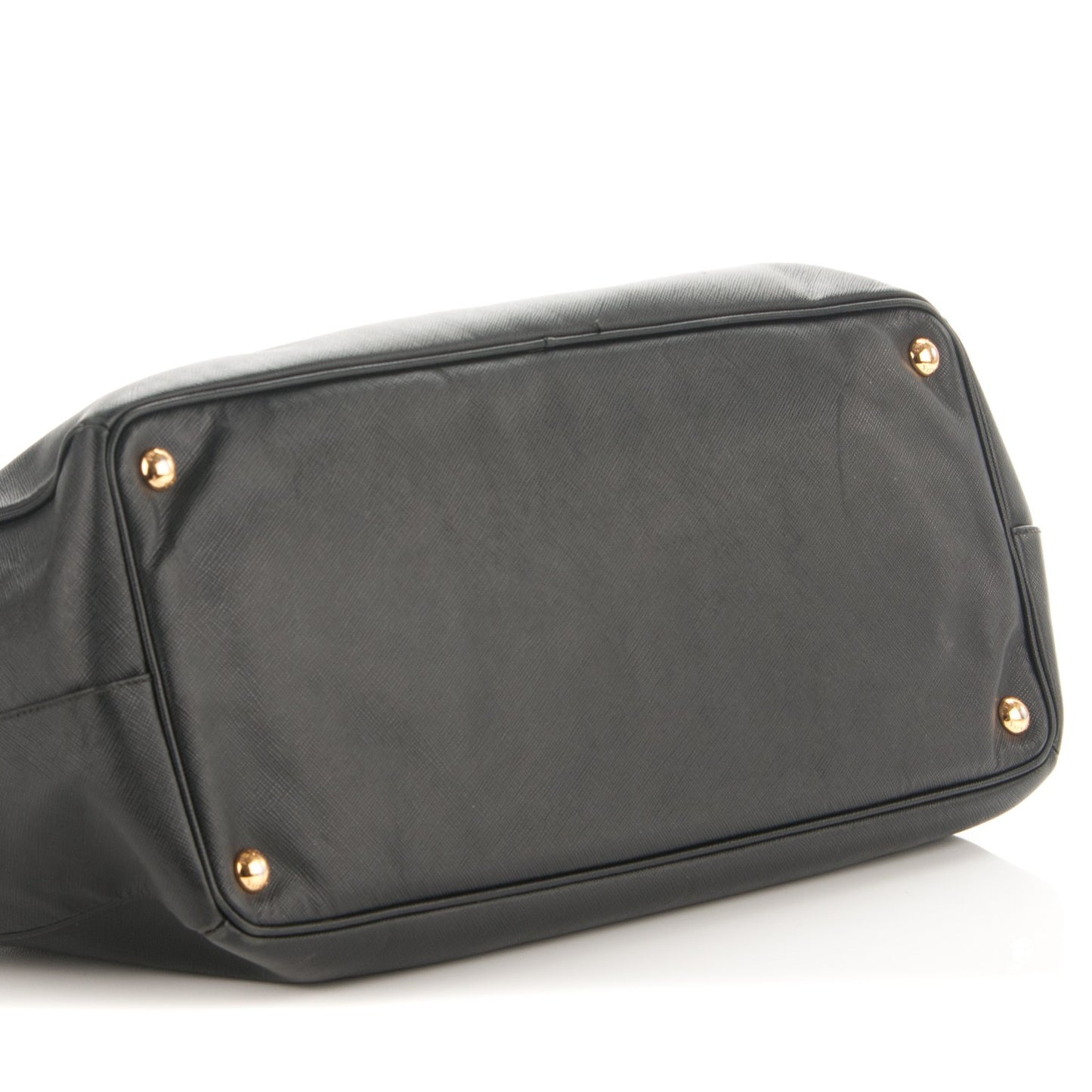 Saffiano Lux Extra Large Galleria Double Zip Tote Black