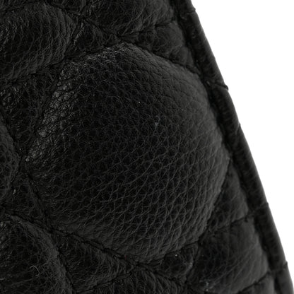 Christian Dior Grained Calfskin Supple Cannage Caro Dahlia Wallet Black 10 of 11