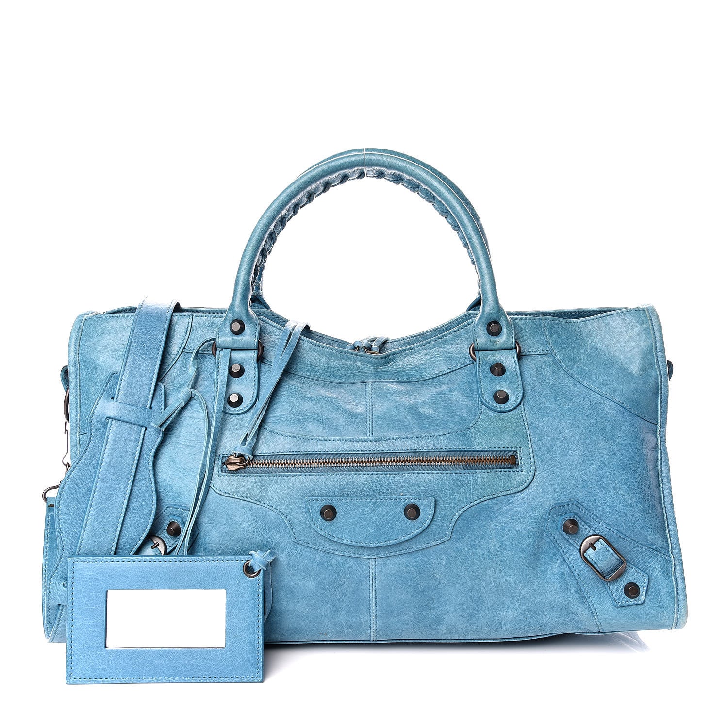 Balenciaga Agneau Classic Hardware Part Time Cyclade 1 of 21