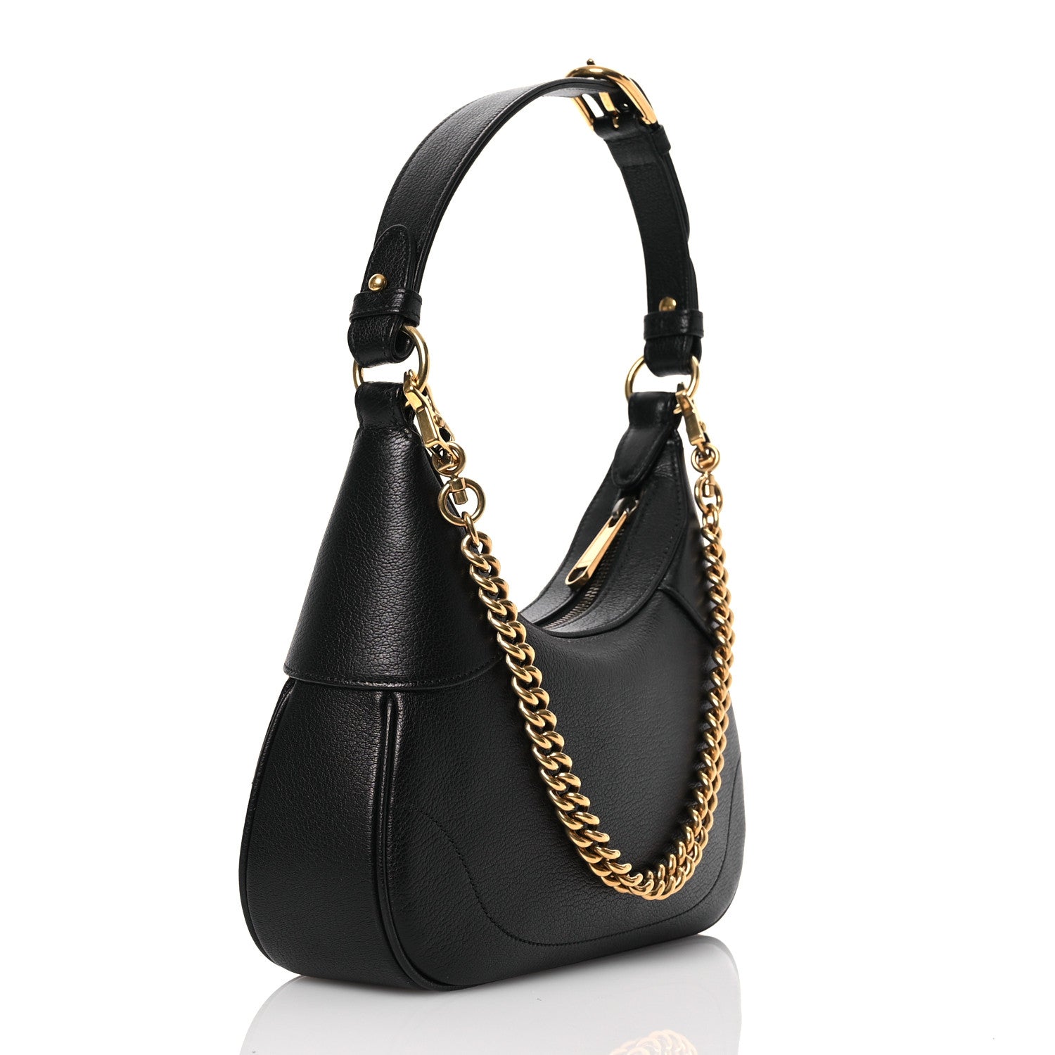 Gucci Goatskin Small Aphrodite Shoulder Bag Black 3 of 12