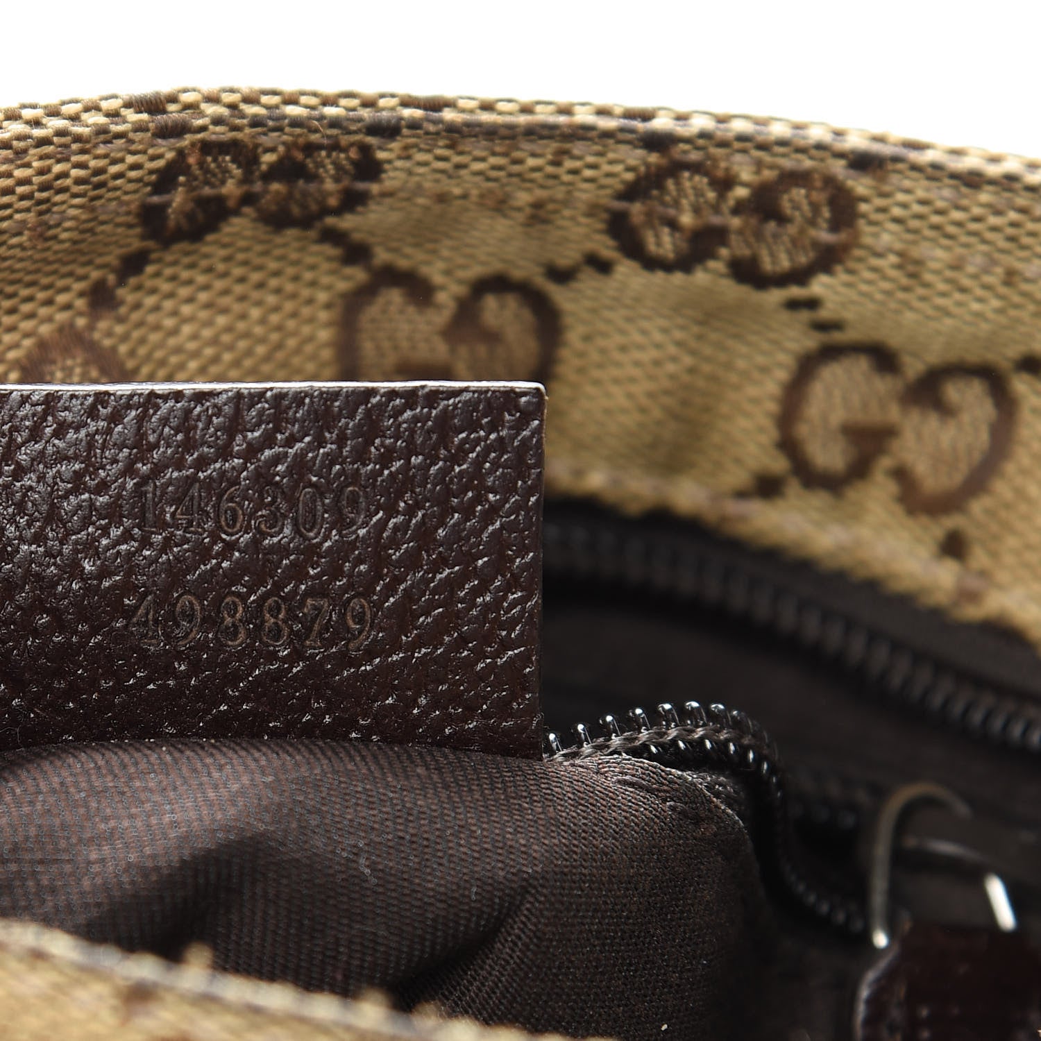Gucci Monogram Web Small Flat Messenger Bag Brown 7 of 11