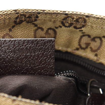 Gucci Monogram Web Small Flat Messenger Bag Brown 7 of 11