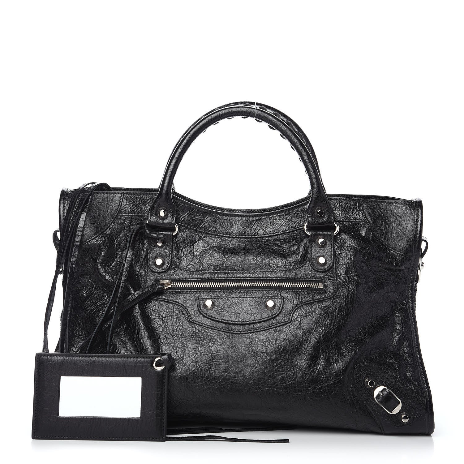 Balenciaga Agneau Classic Silver Hardware City Black 1 of 8