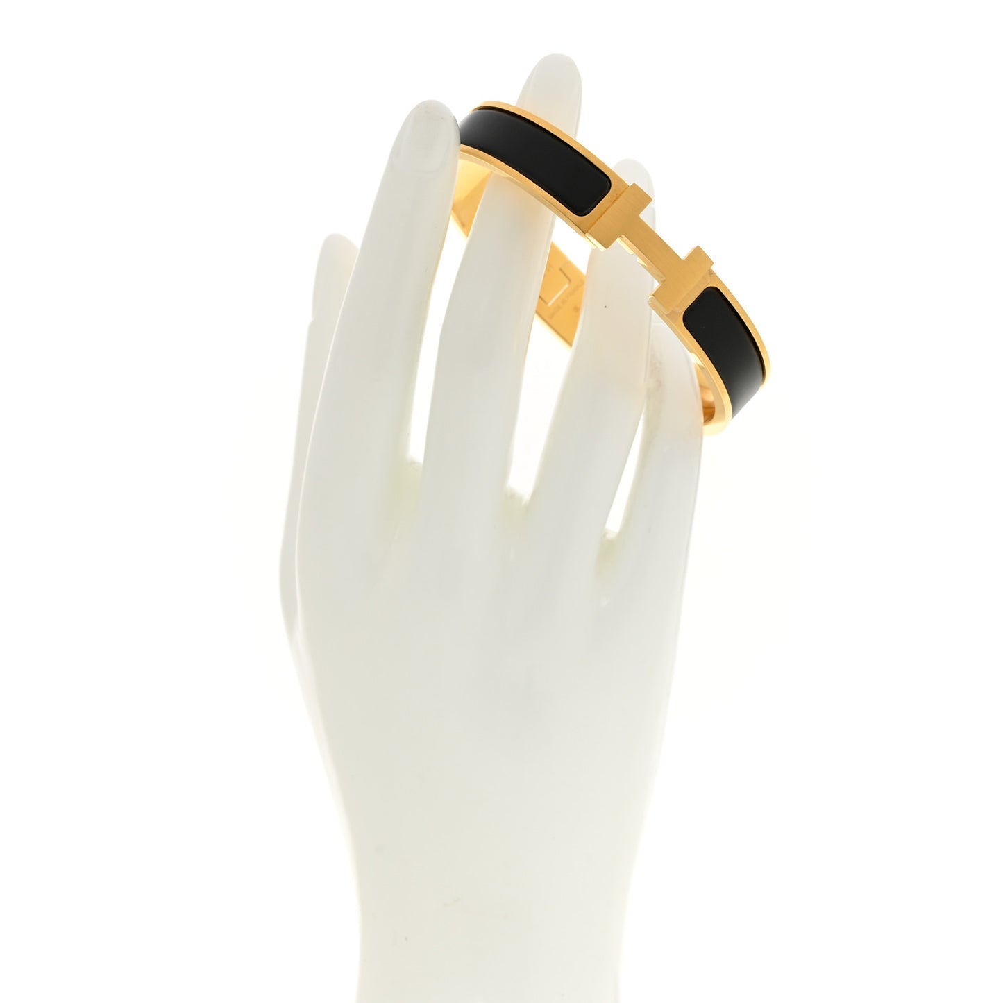 Matte Enamel Narrow Clic Clac HH Bracelet T5 Black