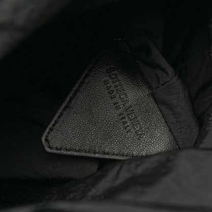 Bottega Veneta Lambskin Knit Small The Point Triangle Bag Black 6 of 12