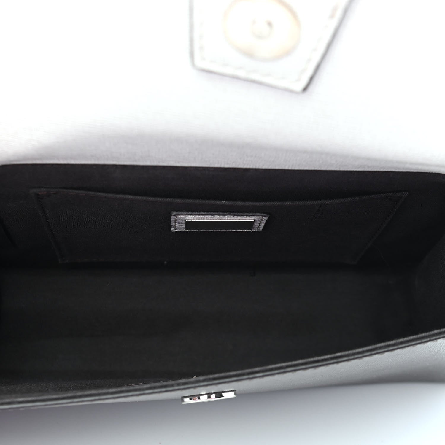 Fendi Vitello Elite Flamingo Colorblock Mini Demi Jour Shoulder Bag White Grey 7 of 9