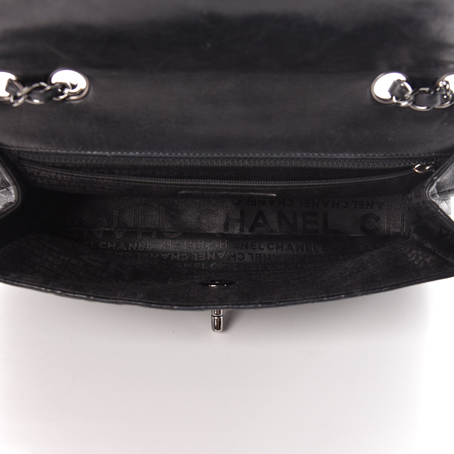 Chanel Lambskin Quilted Lady Graphic Flap Black 5 of 10