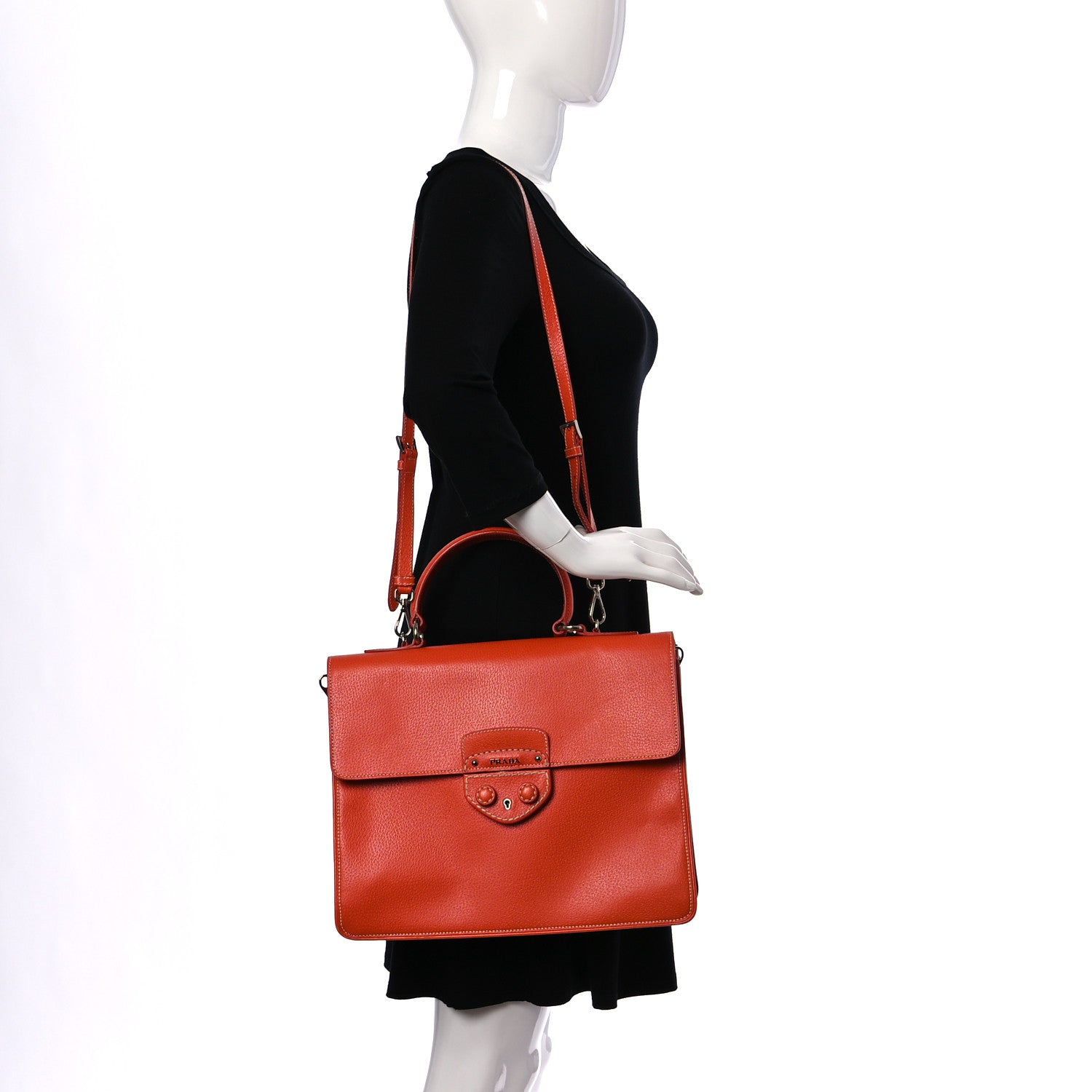 Prada Cinghiale Top Handle Bag Aragosta 2 of 9