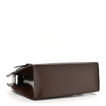 Jacquemus Patent Calfskin Le Capri Messenger Clutch Midnight Brown 4 of 11