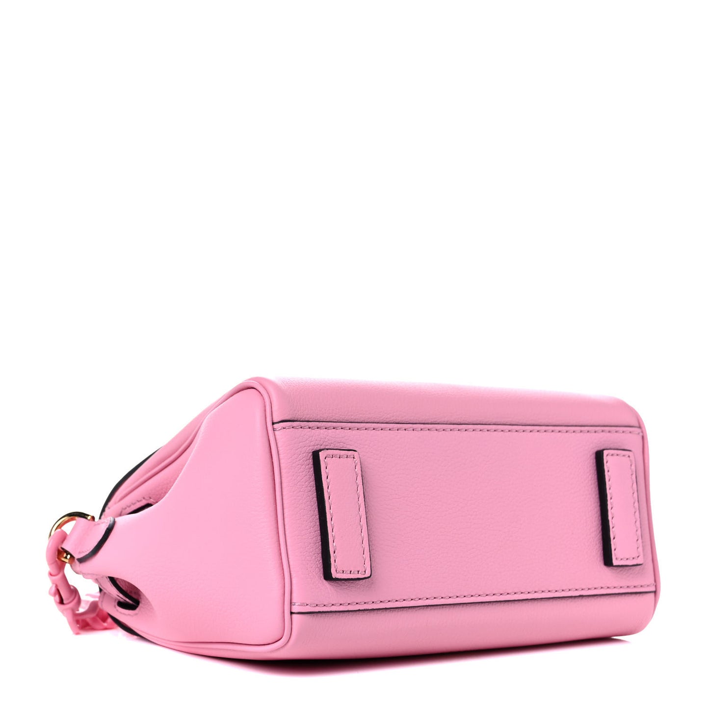 Grained Calfskin Medusa Small Top Handle Handbag Pink